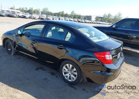 2012 Honda Civic Lx from USA, damaged, VIN 2HGFB2F51CH570240